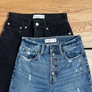 Abercrombie & Fitch High Rise Mom Jean Bundle